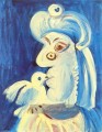 Frau et l oseau 1971 kubist Pablo Picasso
